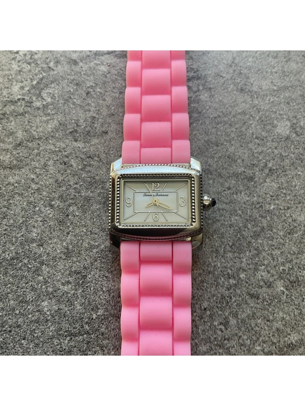 Tommy Bahama Women Watch TB2076 MOP Dial 24mm Silver Tone Case Quartz Analog A18